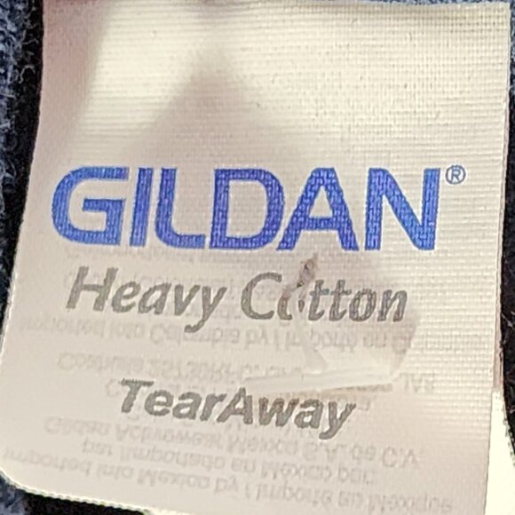 Gildan Heavy Cotton Navy Blue Respect the Leaf with Red Maple Leaf Motif Tee XL - Picture 13 of 16